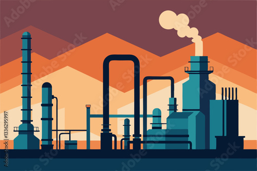 oil refinery factory