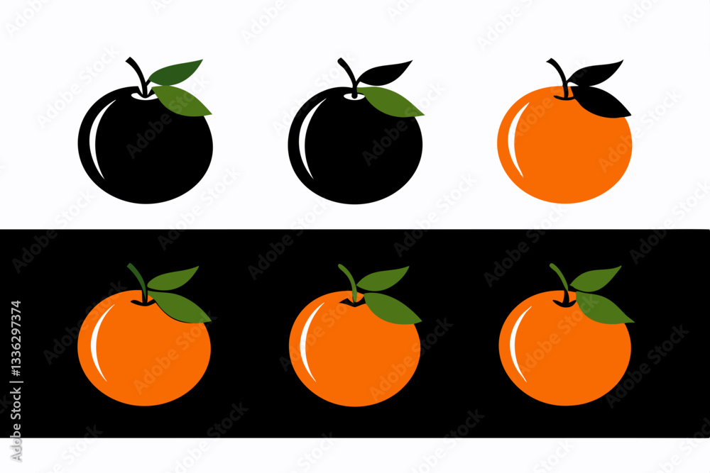 set of apple line art silhouette vector illustration set of apple line art silhouette vector illustration