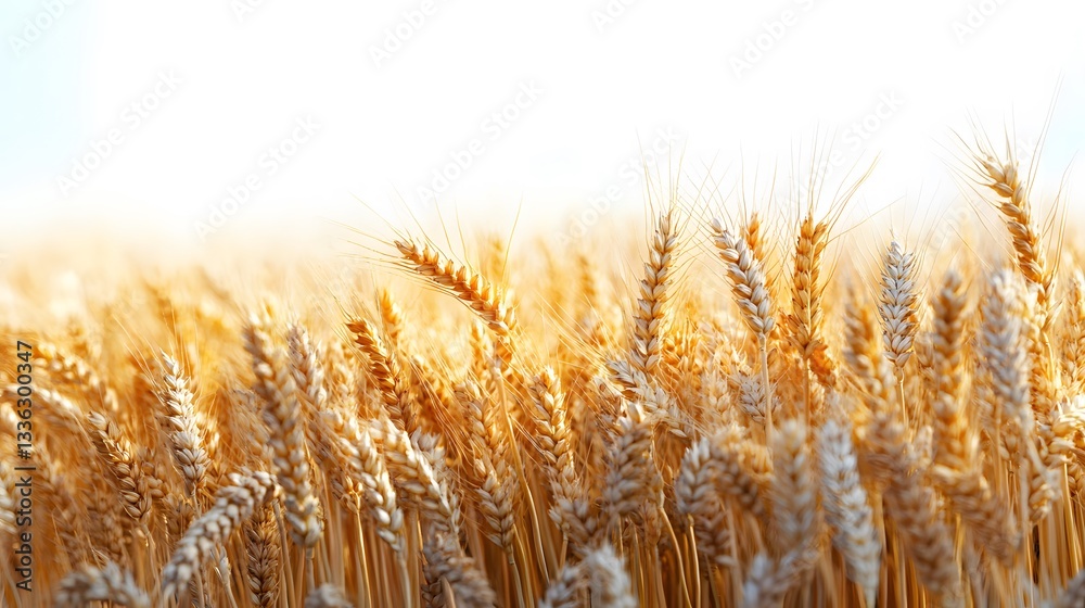 Fototapeta premium Wheat, on a white background
