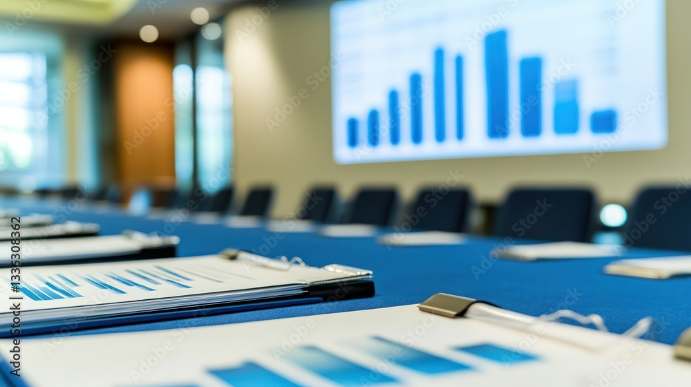 A Conference Room Prepared For Business Analysis and Presentation A Conference Room Prepared For Business Analysis and Presentation