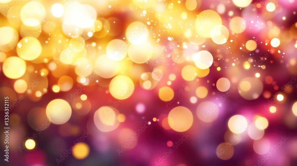 An abstract background of blurry illuminated bokeh and glittering particles An abstract background of blurry illuminated bokeh and glittering particles