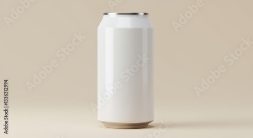 Realistic 3D Model of a Slim Aluminum Juice Can for Branding
