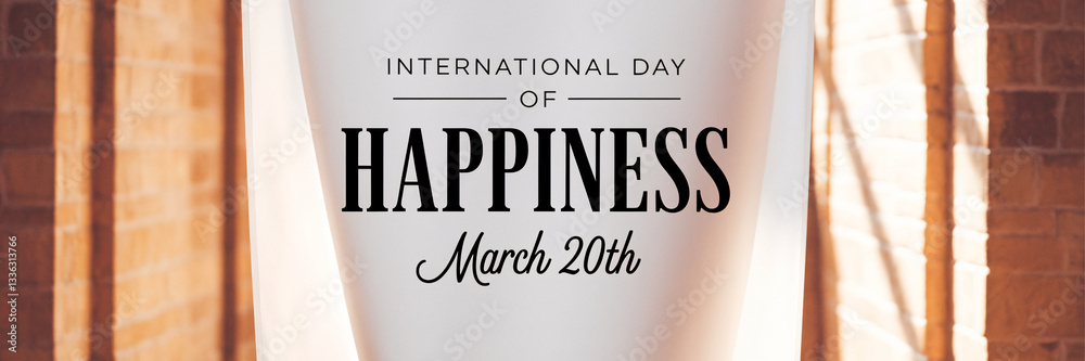 Fototapeta premium International Day Of Happiness March 20