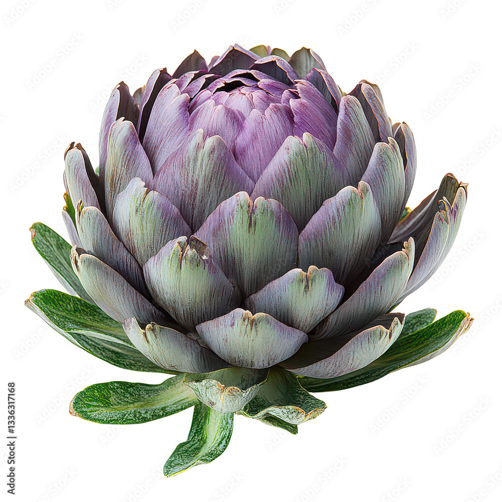 Fototapeta premium Artichoke Isolated on White Background.PNG
