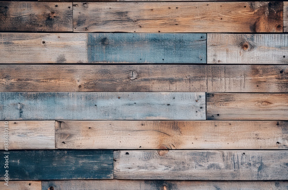 Naklejka premium Aged wood planks pattern, rustic background, textures, used for design and crafts