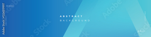Blue banner abtract background linkedin social media vector design