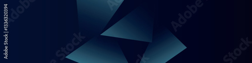 Elegant blue linkedin banner with simple abstract background