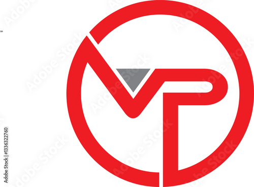 MP initials inside a red circle logo