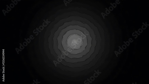 Abstract Dark Concentric Circles with Central Light