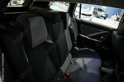Car interior seats, car inside 