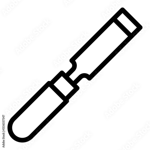 Chisel icon. Vector line icon