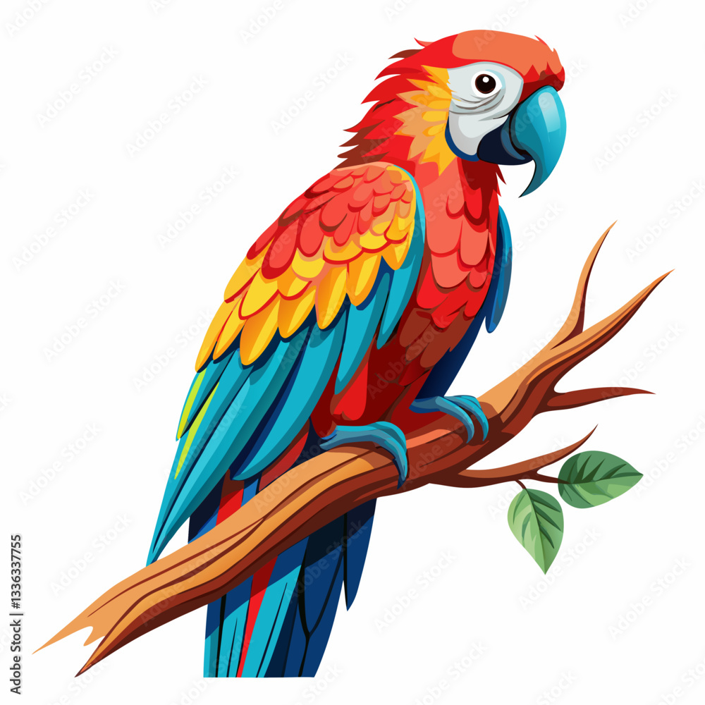 Fototapeta premium blue and yellow macaw