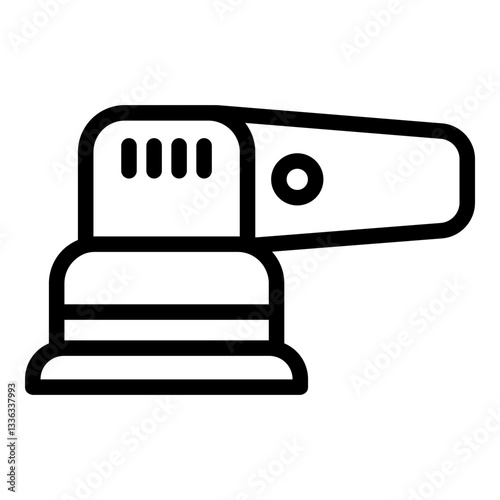 Power sander icon. Vector line icon