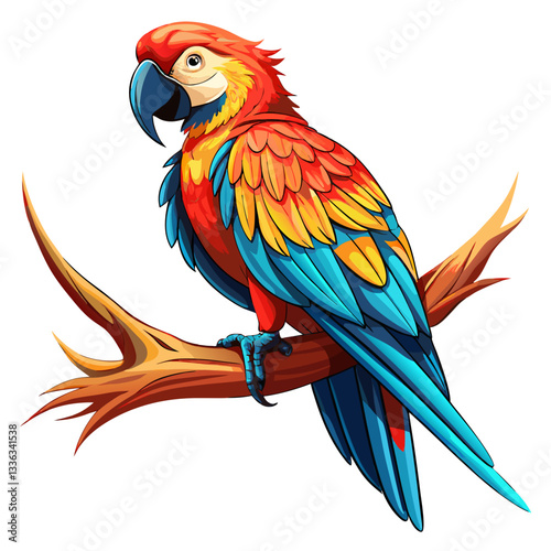 parrot on a branch