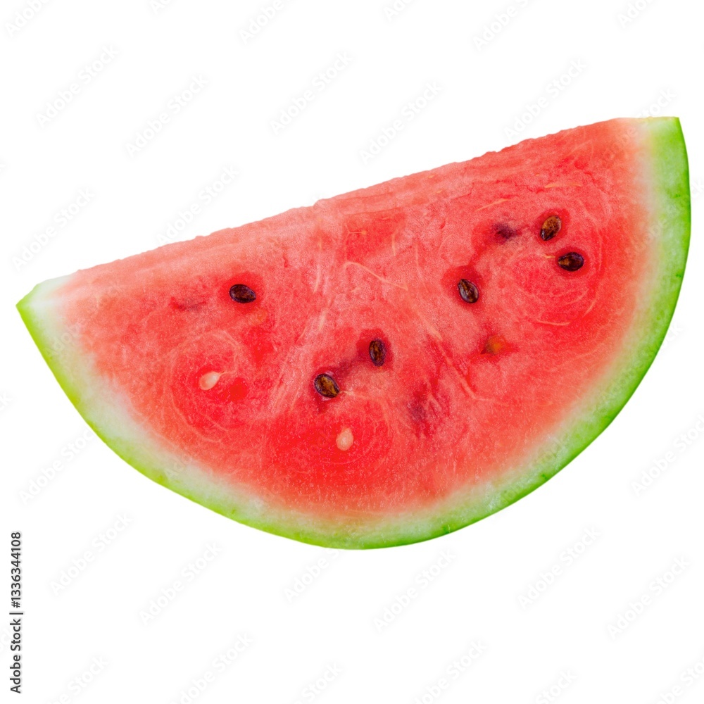 Red Ripe Watermelon isolated on white background Red Ripe Watermelon isolated on white background