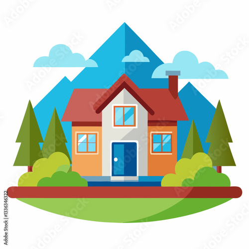 real estate banner with home visuals