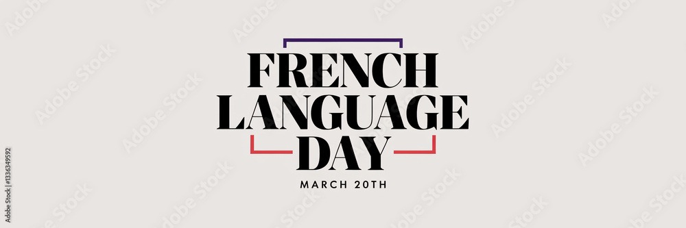 Obraz premium French Language Day