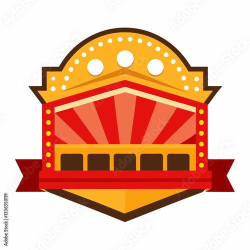 cinema banner with dramatic lighting