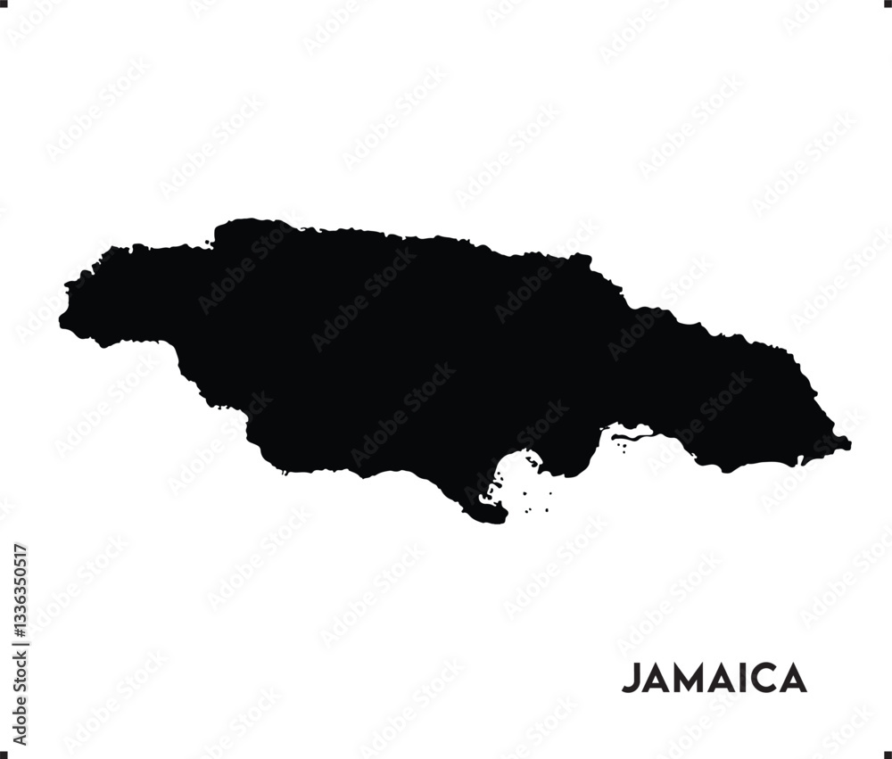 Obraz premium Jamaica icon vector design, Jamaica Logo design, Jamaica's unique charm and natural wonders, Use it in your marketing materials, travel guides, or digital projects, Jamaica map logo vector