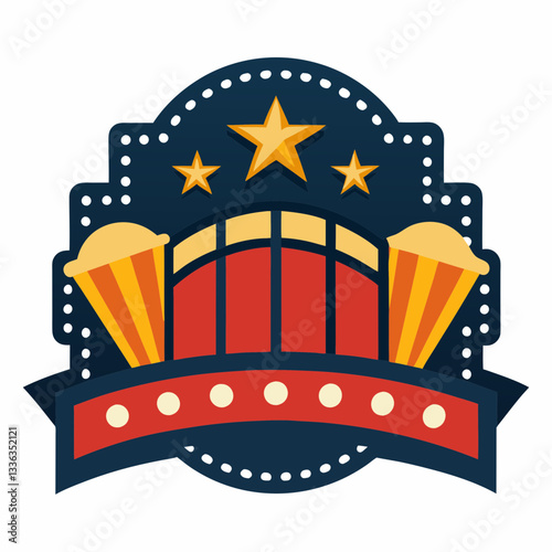cinema banner with dramatic lighting