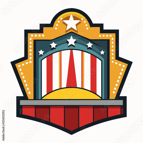 cinema banner with dramatic lighting