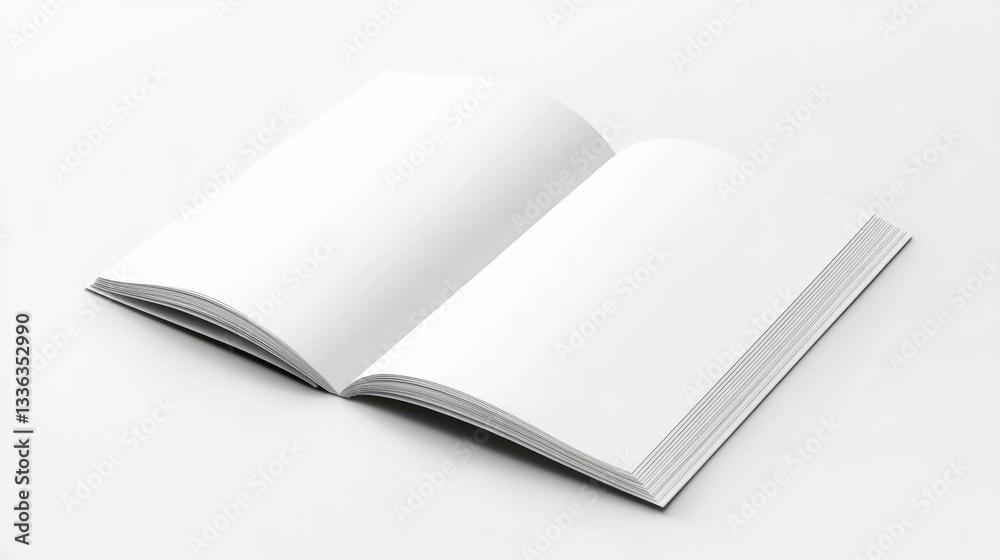 Versatile Tri Fold Brochure Mockup: Blank Design for Open and Closed Booklet Presentation Versatile Tri Fold Brochure Mockup: Blank Design for Open and Closed Booklet Presentation