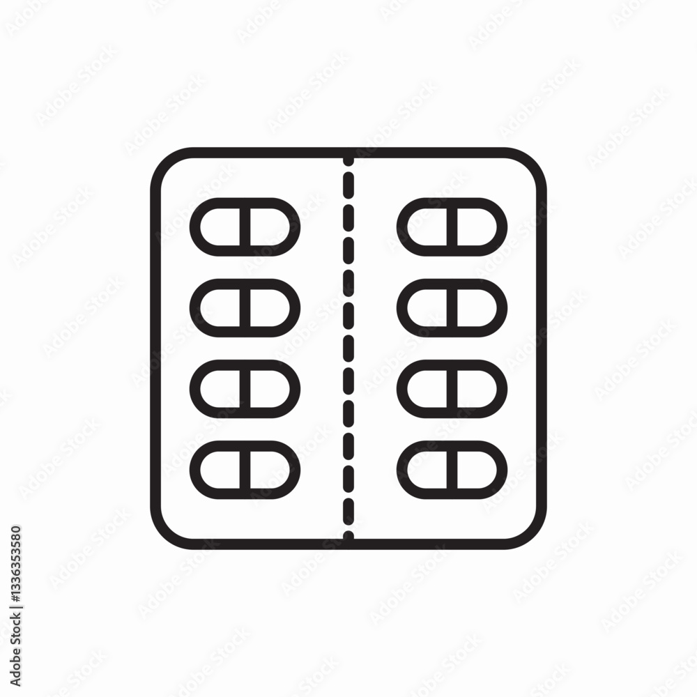 Medical pills medication pharmacy icon vector sign Medical pills medication pharmacy icon vector sign