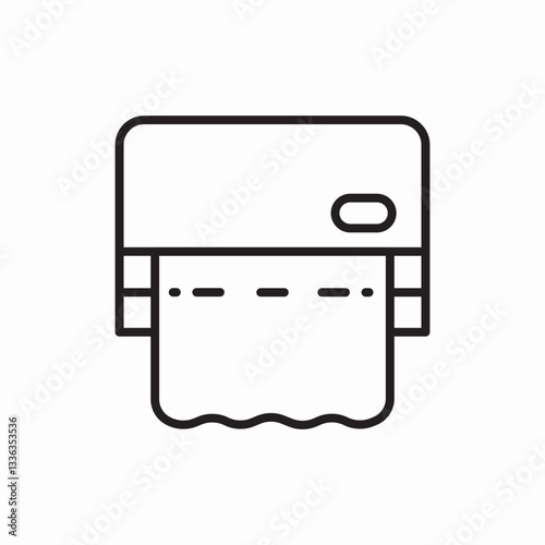 napkins machine icon vector sign