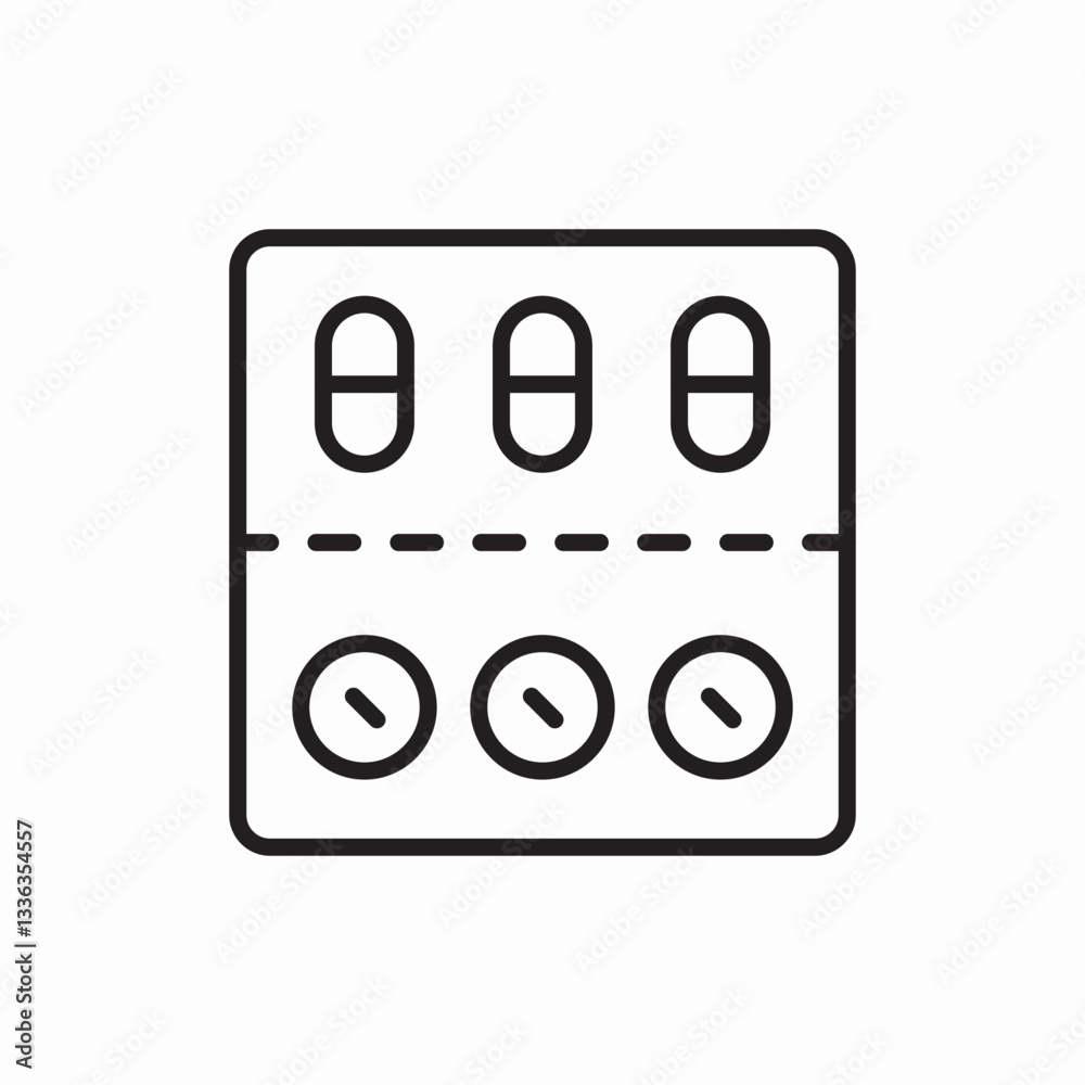 Medical pills medication pharmacy icon vector sign Medical pills medication pharmacy icon vector sign
