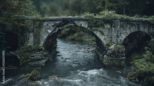 Erosion of Stability: The Gradual Collapse of a Once-Sturdy Bridge Under Relentless Natural Forces
