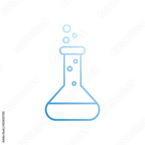 Flask  vector icon stock illustration