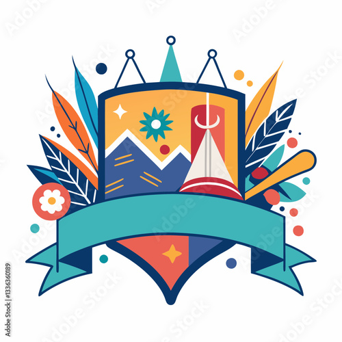 art expo banner with creative feel 