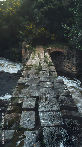 Erosion of Stability: The Gradual Collapse of a Once-Sturdy Bridge Under Relentless Natural Forces