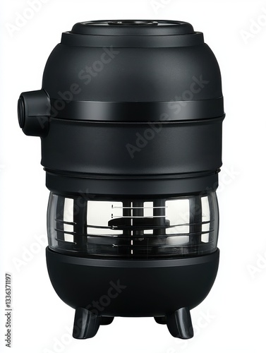 Modern Black Kitchen Appliance with Transparent Body and Stylish Design for Culinary Use