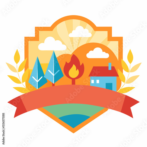 charity banner with warm imagery