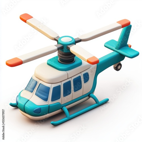 Colorful and Playful Helicopter Toy for Kids, Perfect for Imaginary Play and Creative Adventures