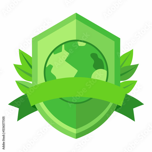 green banner with eco friendly theme