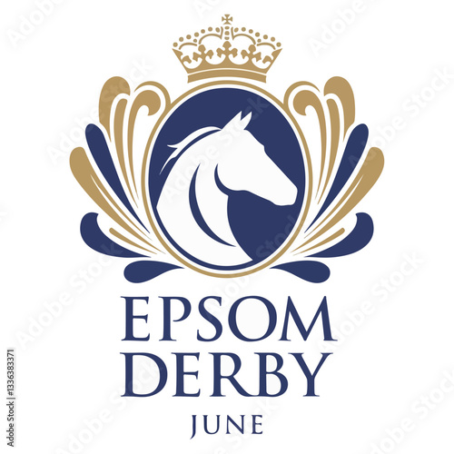 Epsom Derby Royal Crest Logo