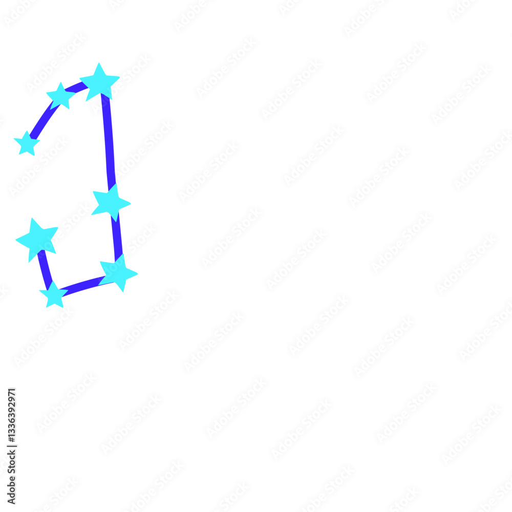 Obraz premium Vector Constellations