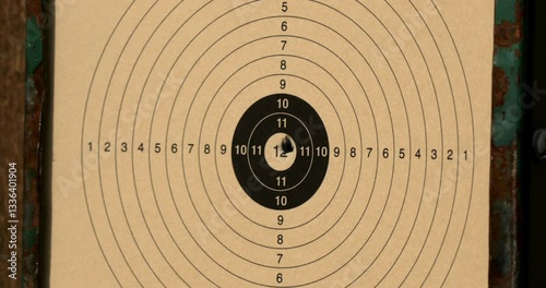 Target practice at shooting range with a competitive atmosphere and focused participants aiming for precision