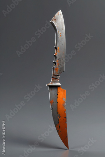 knife on a white background