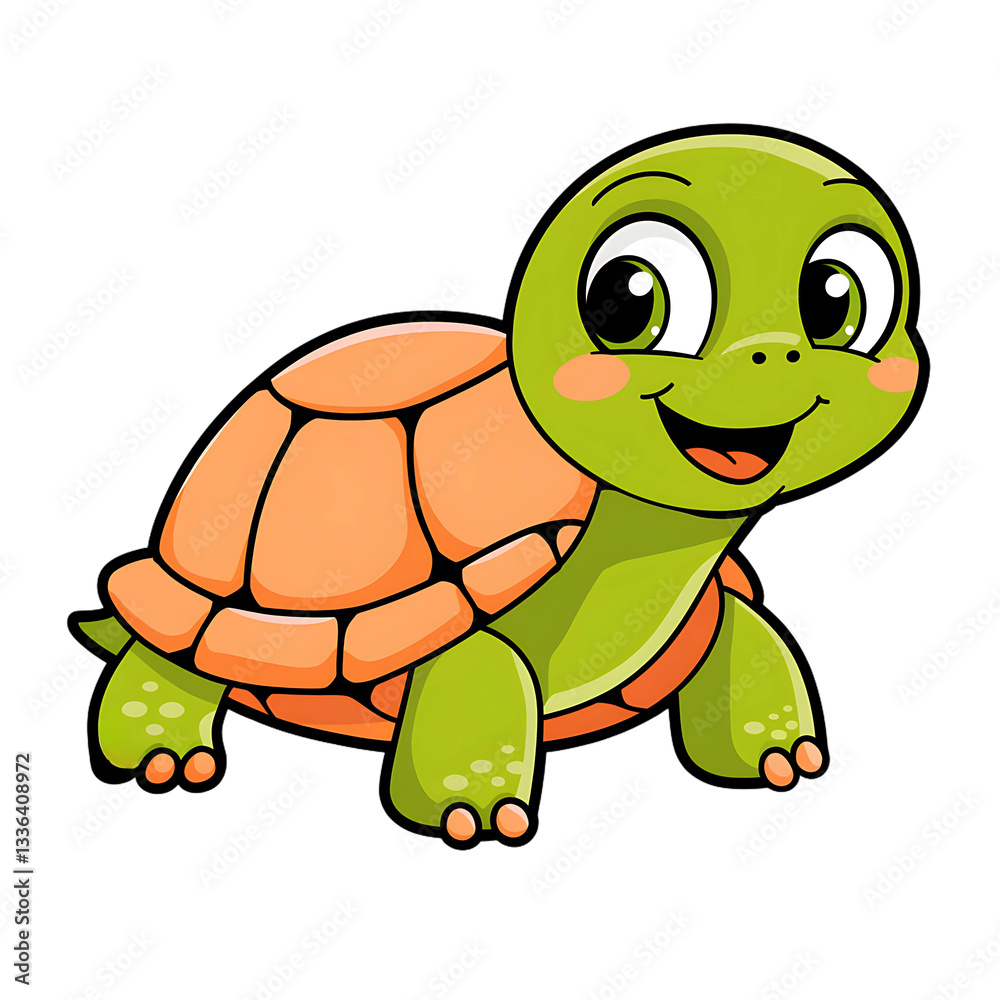 Fototapeta premium turtle cartoon art design