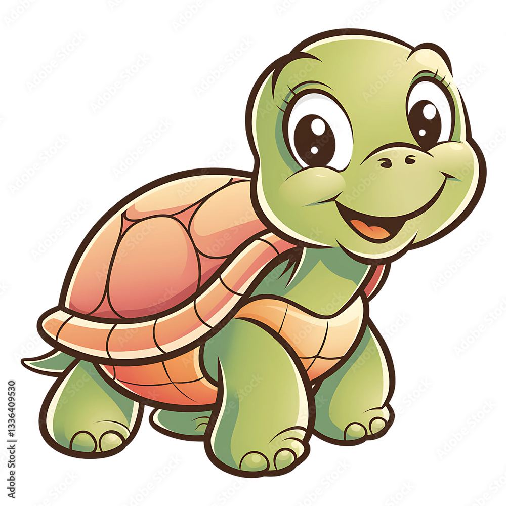 Fototapeta premium funny turtle cartoon