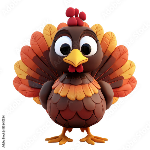 [Transparent Background PNG]Cute Cartoon Thanksgiving Turkey