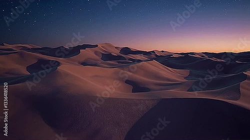 sunset in the desert