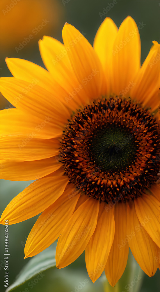 Naklejka premium close up of sunflower