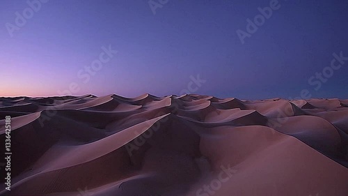 sunset in the desert