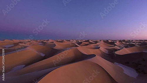 sunset in the desert