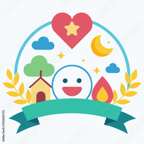 charity banner with emotional imagery