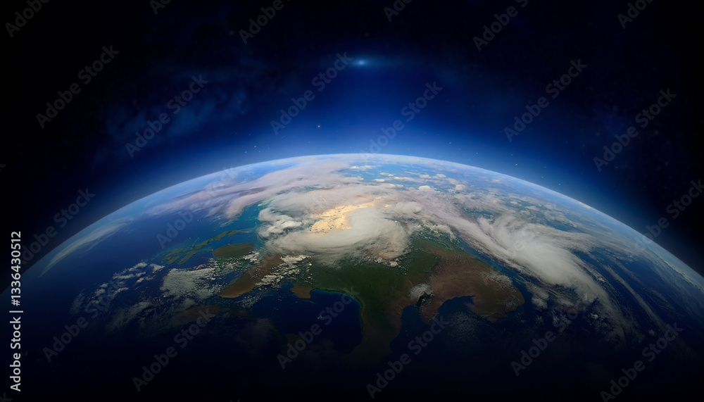 Fototapeta premium 宇宙 地球 earth Generative AI